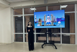 Для участников ансамбля «Нур» в СДК им. Тухужева А.М. был организован просмотр познавательного фильма «Космонавты – герои России»